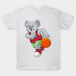 Koala at Basketball Sports T-Shirt